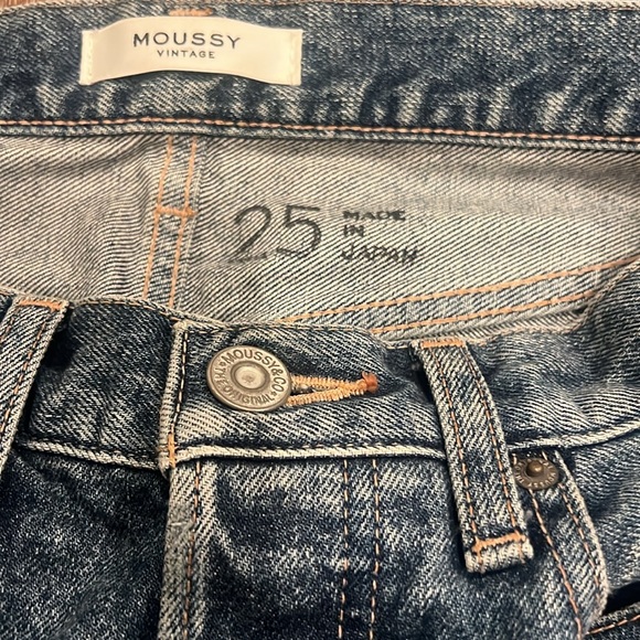 Moussy Vintage Distressed Cropped Frayed Ankle Skinny Jeans 25 - Picture 9 of 10